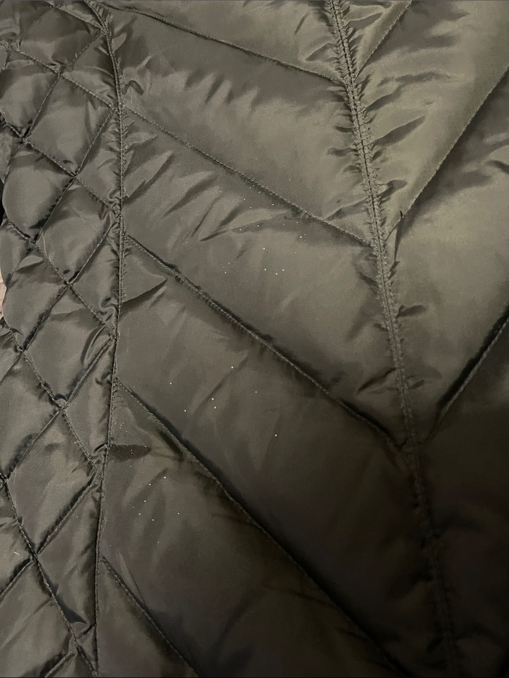 Michael Kors Women's Green Quilted Hooded Puffer Coat M - Picture 9 of 9